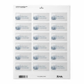 Einfache Sand-Dollar-Silber-Rücksendeadressen-Aufk Adressaufkleber (Vorne)