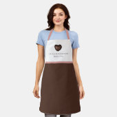 Einfache saubere Bäckerei Brot und Rosa Schürze (Getragen)