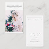 Einfache saubere Fotografie Visitenkarte (Vorne/Hinten)