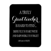 Einfache saubere Lehrerin Magnet Schwarz-Weiß-Gesc (Vertikal)