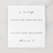 Einfache, saubere Spanische Sprache Boda Wedplace Platzkarte (Außenseite Aufgefaltet)