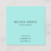 Einfache, saubere Visitenkarte (Rückseite)