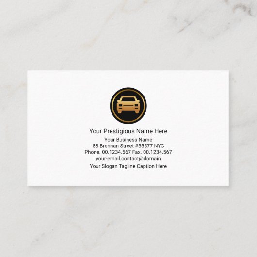 Einfache saubere Wassertropfen Kfz-Wash Visitenkarte (Rückseite)