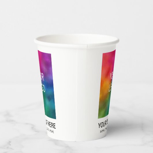 Einfache, saubere Werbeaktion Stilvolle Firmenvera Pappbecher (Rechts)