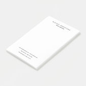 Einfache Sauberkeit Elegant Modernes, Minimalistis Post-it Klebezettel (angewinkelt)