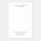 Einfache Sauberkeit Elegant Modernes, Minimalistis Post-it Klebezettel (Vorderseite)