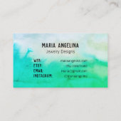 Einfache Sauberkeit Minimaler Abstrakter QR-CODE Rabattkarte (Rückseite)