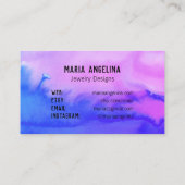 Einfache Sauberkeit Minimaler Abstrakter QR-CODE Rabattkarte (Rückseite)