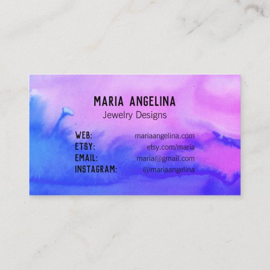 Einfache Sauberkeit Minimaler Abstrakter QR-CODE Rabattkarte (Rückseite)