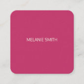 Einfache Sauberkeit Quadratische Visitenkarte (Vorderseite)
