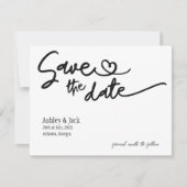 Einfache Save the Date (Vorderseite)