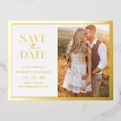 Einfache Save the Date Einladung Postkarte (Vorderseite)