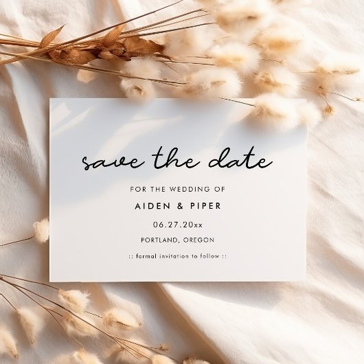 Einfache Save-the-Date-Einladung Save The Date