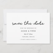 Einfache Save-the-Date-Einladung Save The Date (Vorderseite)