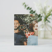 Einfache Save the Date Foto Postkarte (Stehend Vorderseite)