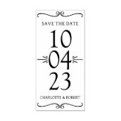 Einfache Save the Date Hochzeit Gummistempel (Prägung)