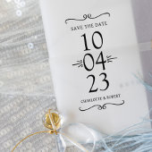 Einfache Save the Date Hochzeit Gummistempel