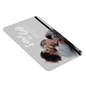 Einfache Save the Date-Hochzeitsseite für Fotos Magnet (Rechte Seite)