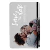 Einfache Save the Date-Hochzeitsseite für Fotos Magnet (Vertikal)