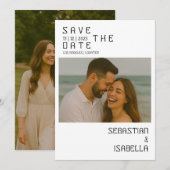 Einfache Save the Date-Karte Date (Vorne/Hinten)