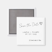 Einfache Save the Date-Karte Magnet (Vorderseite/Rückseite)