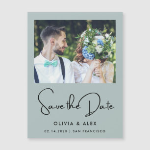 Einfache Save The Date-Karte  Magneteinladung