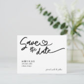 Einfache Save-the-Date-Karte Save The Date (Stehend Vorderseite)