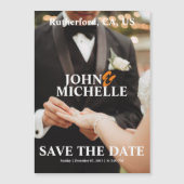 Einfache Save the Date Magnetkarte (Vorderseite)