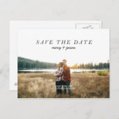 Einfache Save the Date Postkarte (Vorne/Hinten)