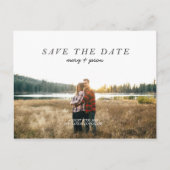 Einfache Save the Date Postkarte (Vorderseite)