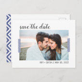 Einfache Save the Date Postkarte (Vorne/Hinten)