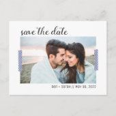 Einfache Save the Date Postkarte (Vorderseite)