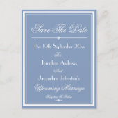Einfache Save the Date Skriptankündigung Postkarte (Vorderseite)