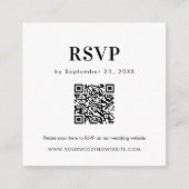 Einfache Scan QR-UAWG Fett Wedding Insert (Vorderseite)
