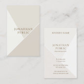 Einfache Schablonen-Minimalistisches modernes Visitenkarte (Vorne/Hinten)