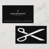 einfache Scheren Visitenkarte (Vorne/Hinten)