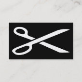 einfache Scheren Visitenkarte (Rückseite)