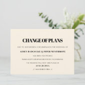 Einfache & schicke Ankündigung des Hochzeitsdatums (Stehend Vorderseite)