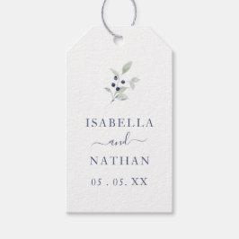 Einfache schicke Botanische Hochzeit der Marine Geschenkanhänger