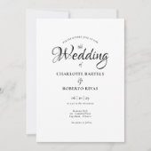 Einfache, schicke marokkanische Hochzeit Einladung (Vorderseite)