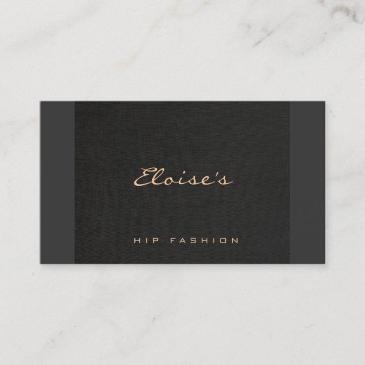 Einfache schicke Mode Designer Minimalistisch Blac Visitenkarte (Vorderseite)