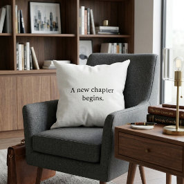 Einfache, schicke moderne schwarze und weiße Typog Kissen