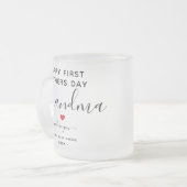 Einfache & schicke Oma Foto Collage Tasse mit Herz (Vorderseite Links)