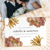 Einfache, schicke Rustikale Foto Hochzeit Save The Date