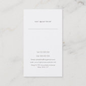 Einfache, schicke Triangle-Muster-Visitenkarten Terminkarte (Rückseite)