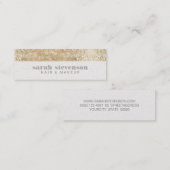 Einfache, schicke und moderne Funkelnd IMITATE-Seq Mini Visitenkarte (Vorne/Hinten)