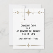 Einfache Schimmer Einladung (Rückseite)