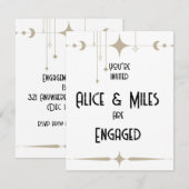 Einfache Schimmer Einladung (Vorne/Hinten)