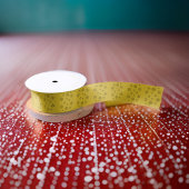 Einfache Schimmergoldgraue Schneeflocken Satinband