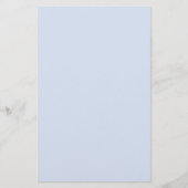 Einfache Schlicht Blue Stationery Briefpapier (Vorderseite)